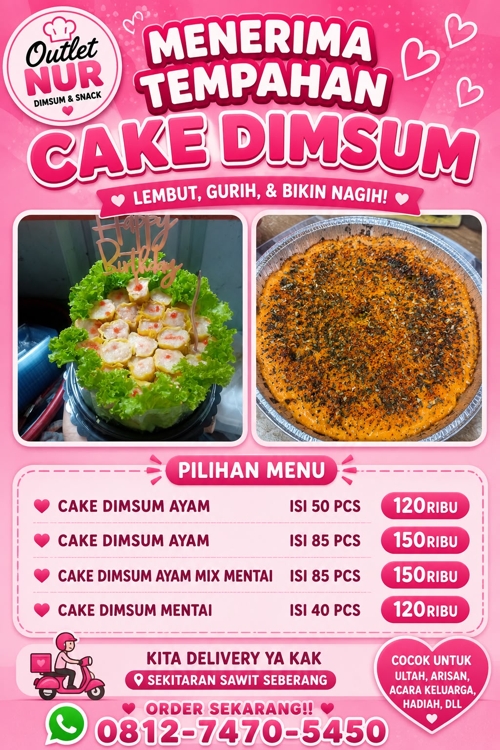 Menu Cake Dimsum Outlet Nur
